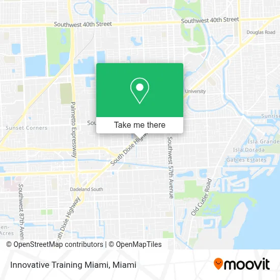 Innovative Training Miami map