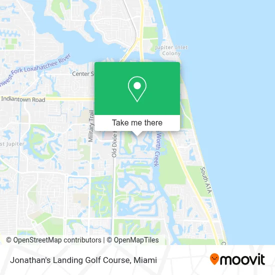 Jonathan's Landing Golf Course map