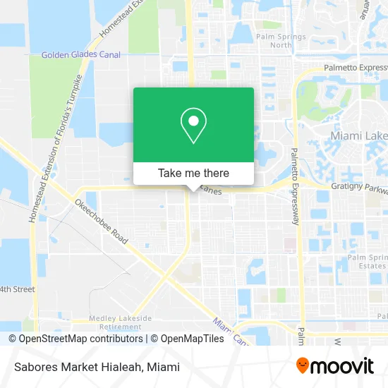 Sabores Market Hialeah map