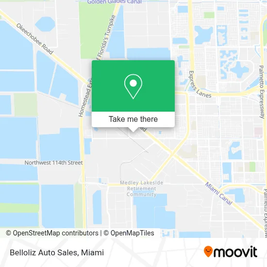 Belloliz Auto Sales map