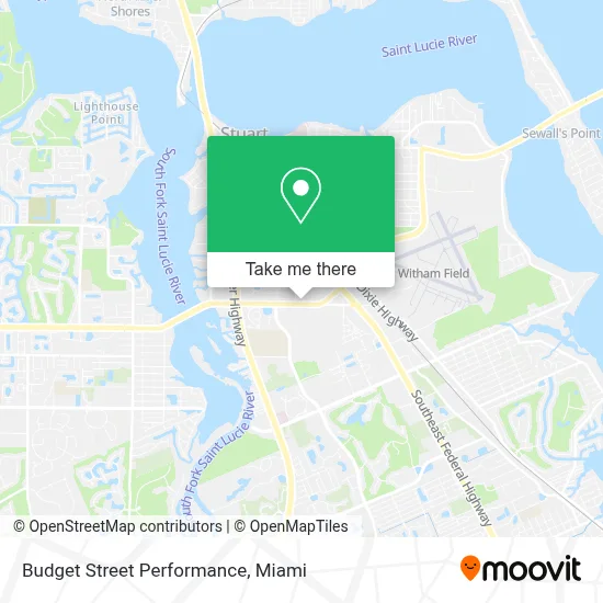 Budget Street Performance map