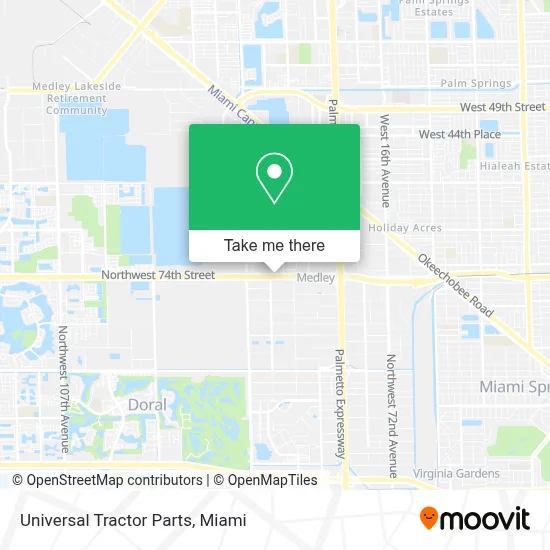Universal Tractor Parts map