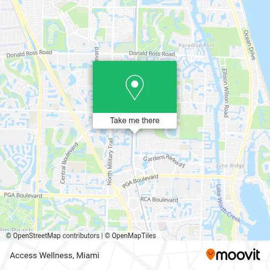 Access Wellness map