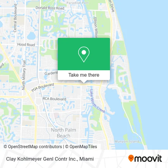Clay Kohlmeyer Genl Contr Inc. map