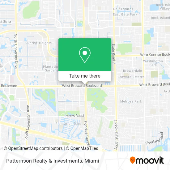 Patternson Realty & Investments map