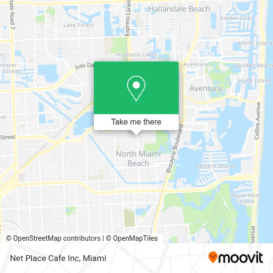 Net Place Cafe Inc map