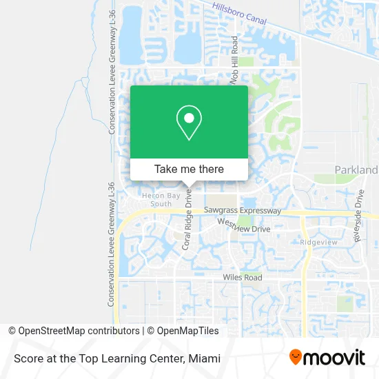 Score at the Top Learning Center map
