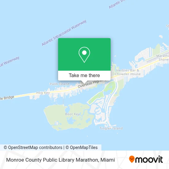 Monroe County Public Library Marathon map