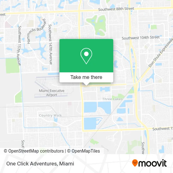 One Click Adventures map