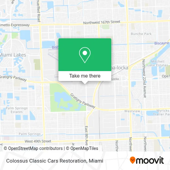 Colossus Classic Cars Restoration map