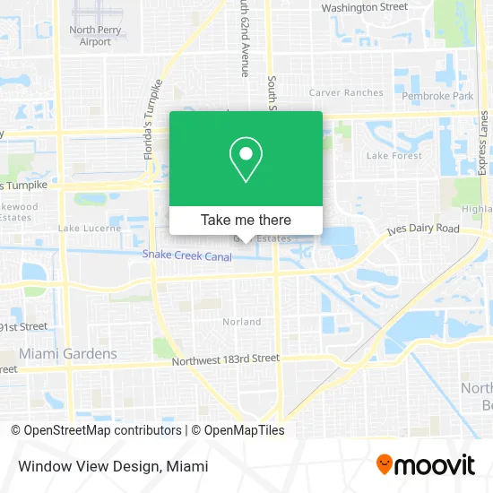 Window View Design map