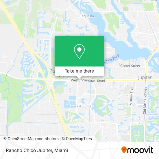 Rancho Chico Jupiter map