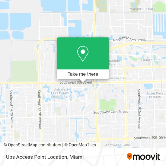 Ups Access Point Location map