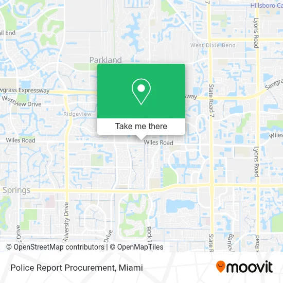 Police Report Procurement map