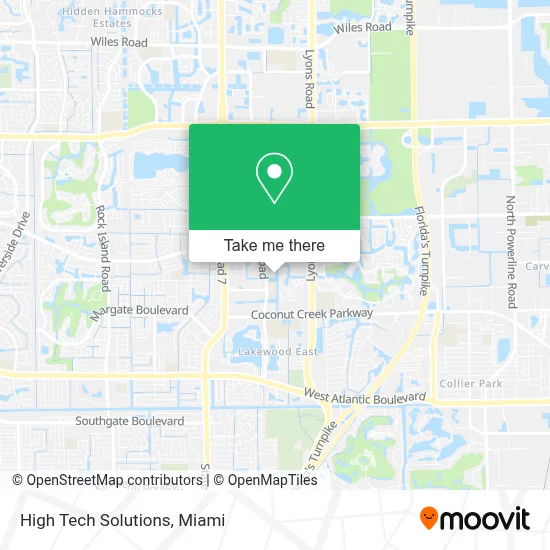 High Tech Solutions map