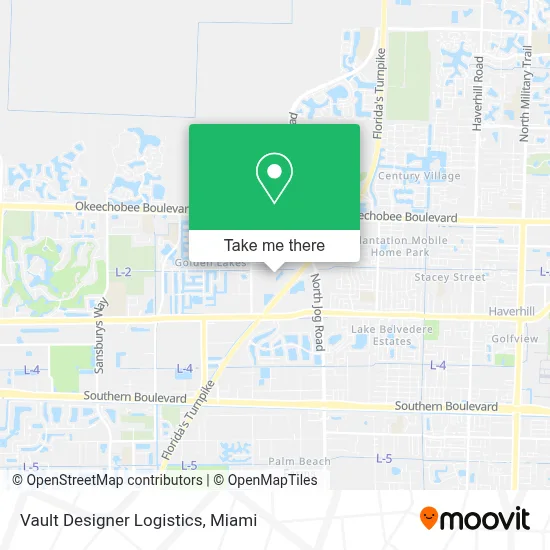 Vault Designer Logistics map