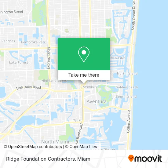 Ridge Foundation Contractors map