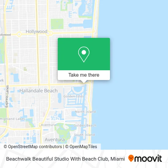 Beachwalk Beautiful Studio With Beach Club map