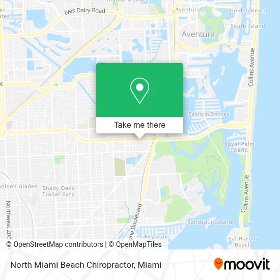 North Miami Beach Chiropractor map