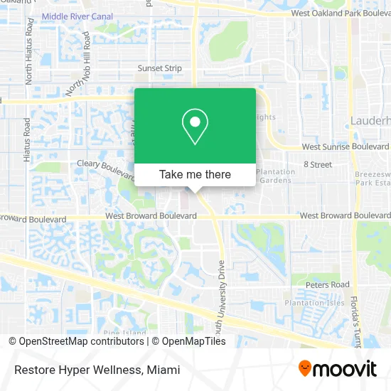 Restore Hyper Wellness map