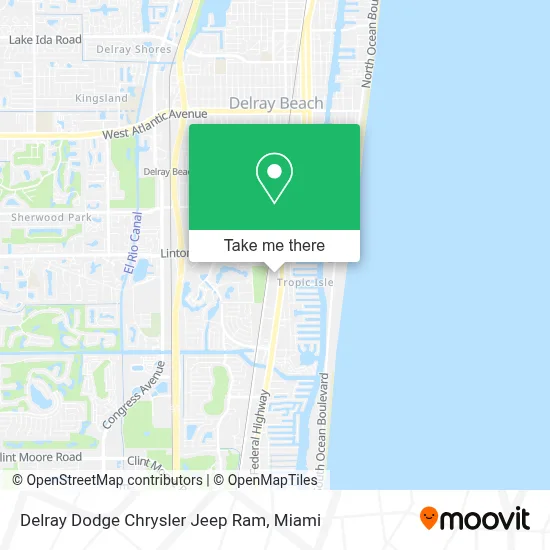 Delray Dodge Chrysler Jeep Ram map