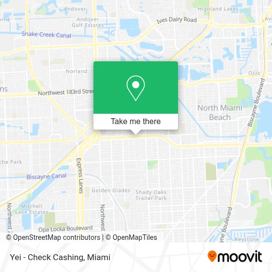 Yei - Check Cashing map