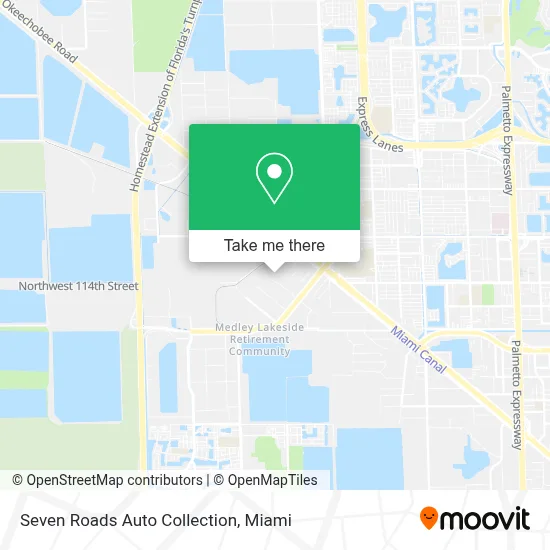 Seven Roads Auto Collection map