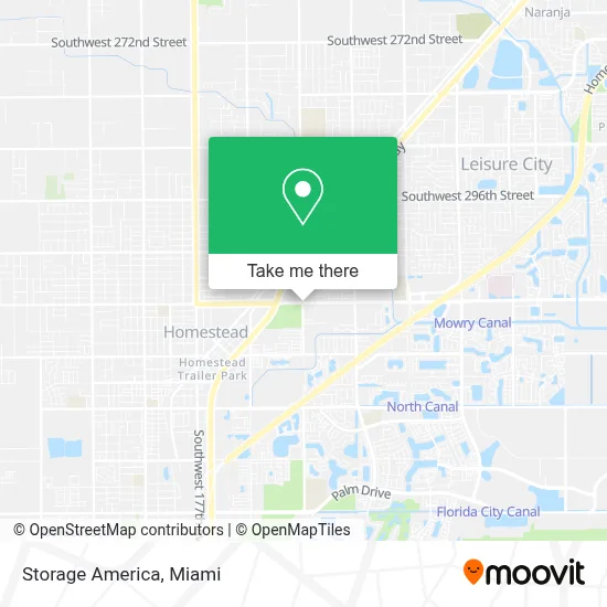 Storage America map