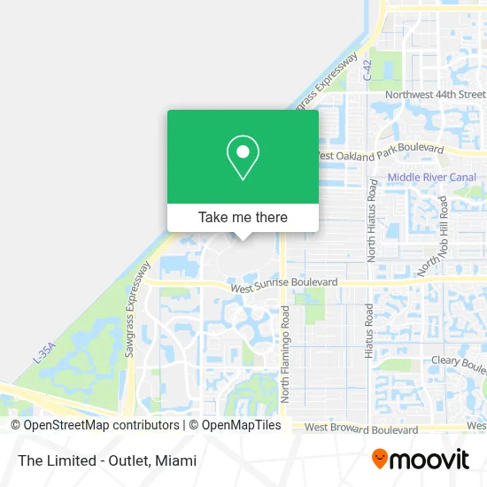 The Limited - Outlet map