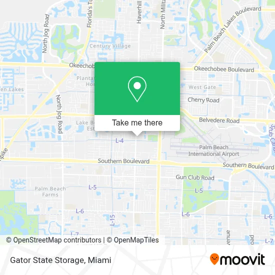 Gator State Storage map