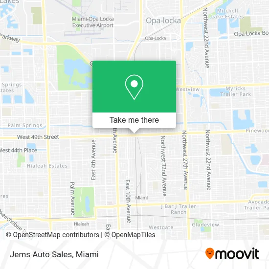 Jems Auto Sales map