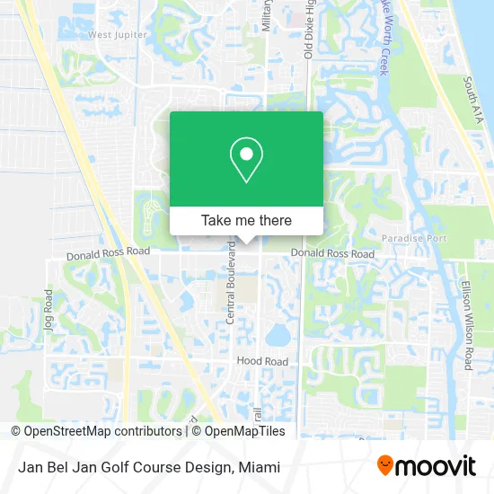 Jan Bel Jan Golf Course Design map