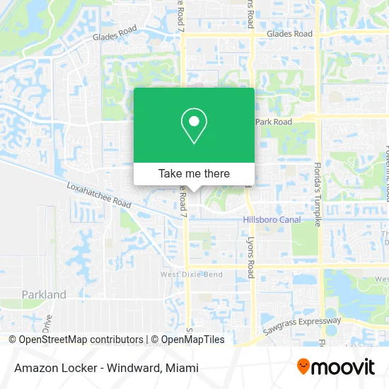 Amazon Locker - Windward map