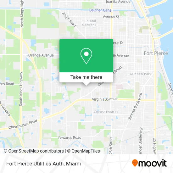 Fort Pierce Utilities Auth map
