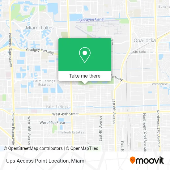 Ups Access Point Location map