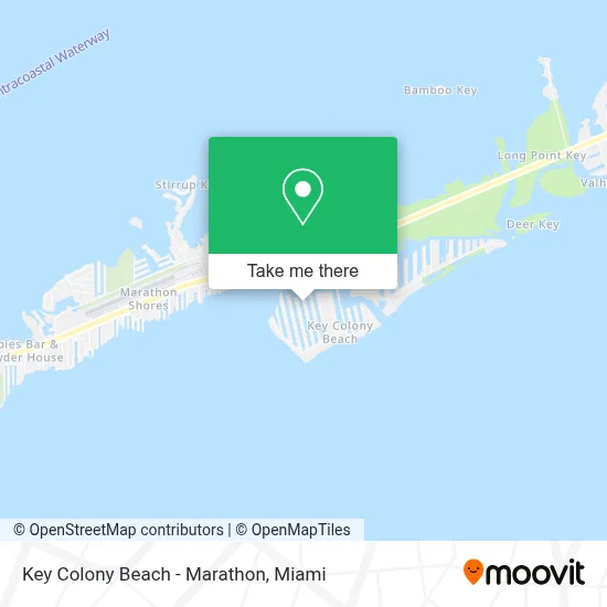 Key Colony Beach - Marathon map