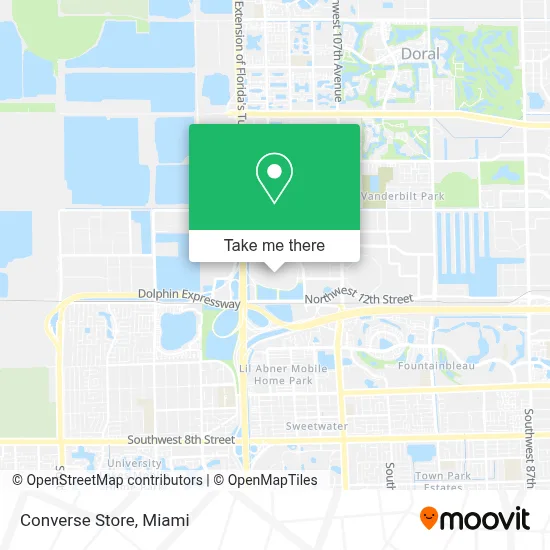 Converse Store map