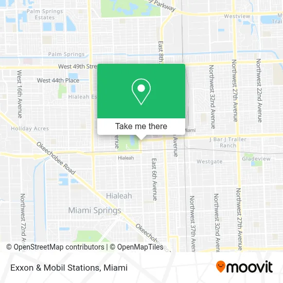 Exxon & Mobil Stations map