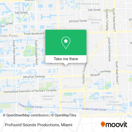 Profound Sounds Productions map