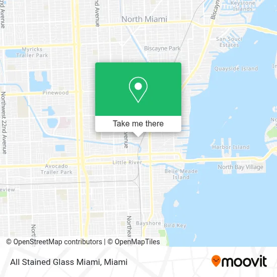 All Stained Glass Miami map