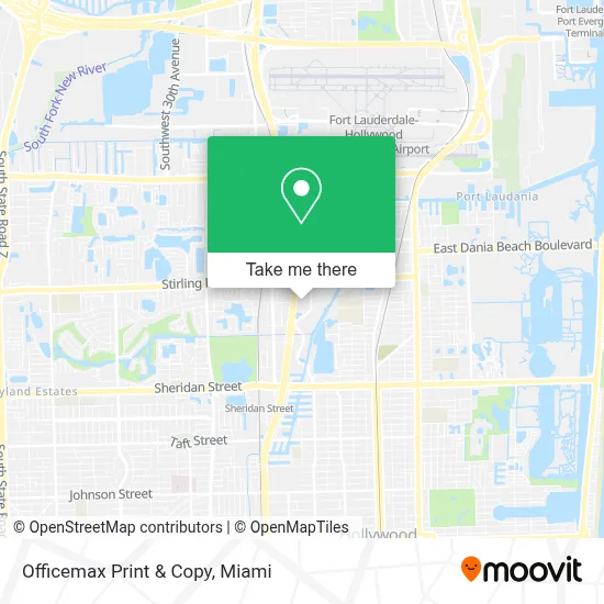 Officemax Print & Copy map
