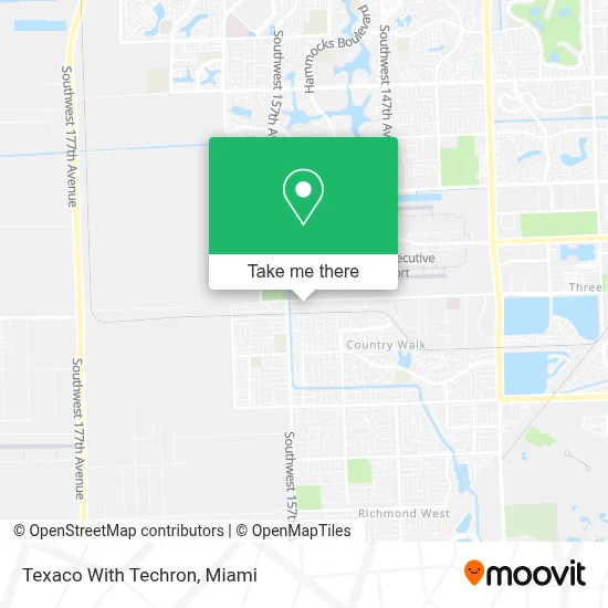 Texaco With Techron map