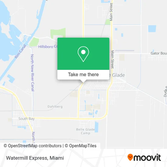 Watermill Express map