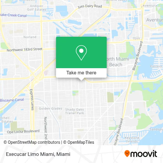 Execucar Limo Miami map