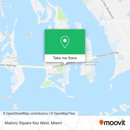 Mallory Square Key West map