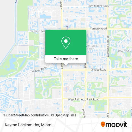 Keyme Locksmiths map