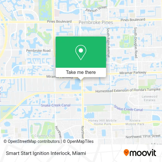 Smart Start Ignition Interlock map