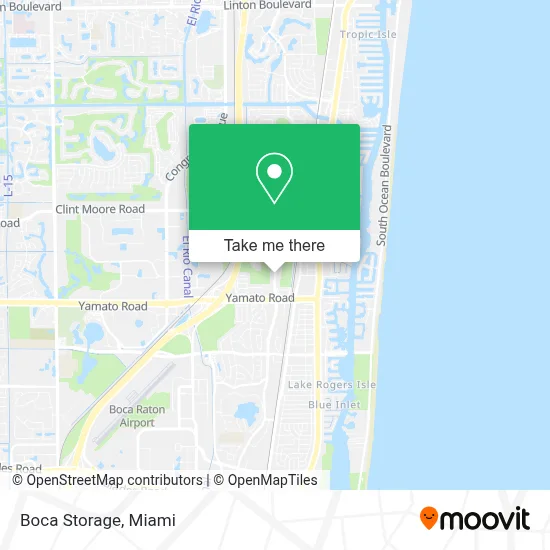 Boca Storage map