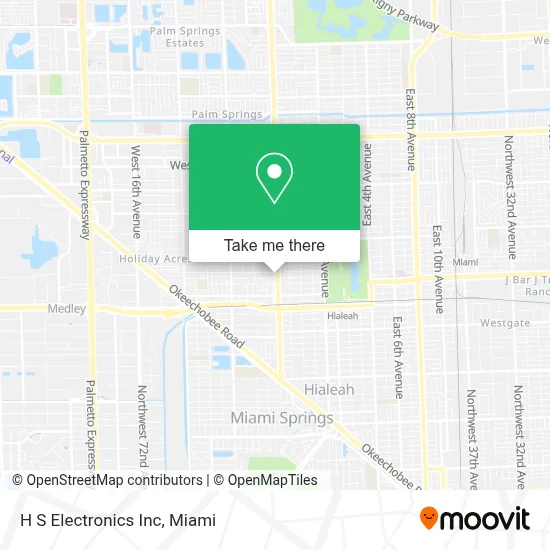 H S Electronics Inc map