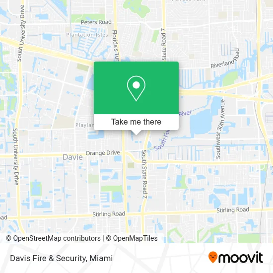 Davis Fire & Security map